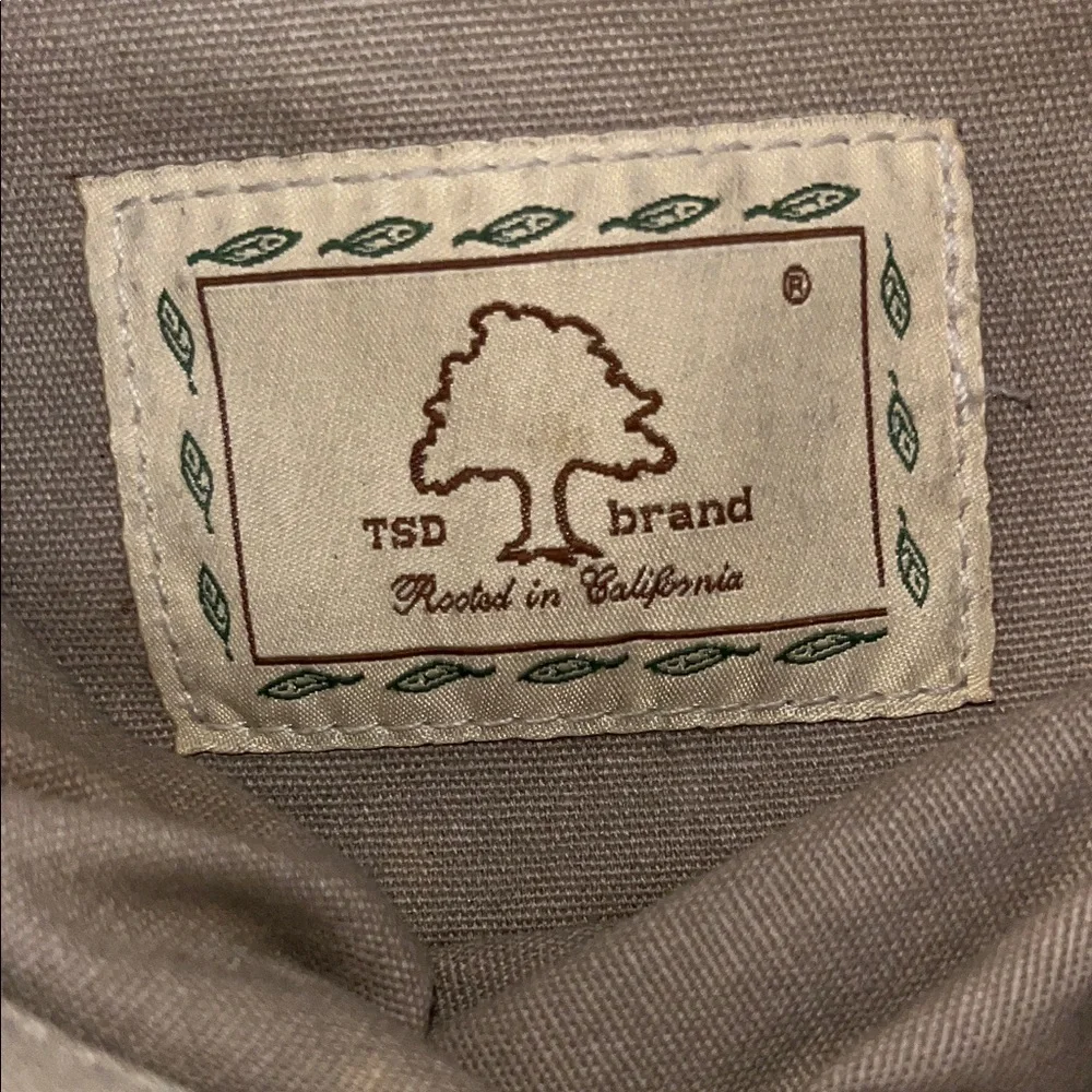 TSD Brand Canvas‎ and Leather Brown and Tan Men's Crossbody Bag